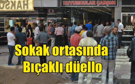 Sokak ortasında Bıçaklı düello