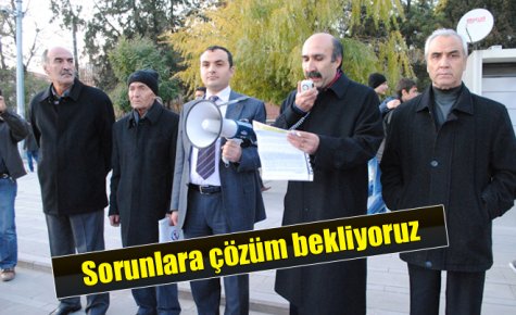 Sorunlara çözüm bekliyoruz