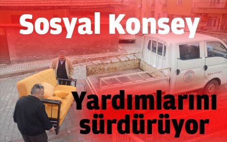 Sosyal Konsey yardımlarını sürdürüyor