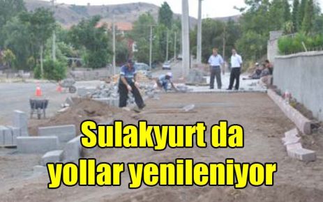 Sulakyurt da yollar yenileniyor 
