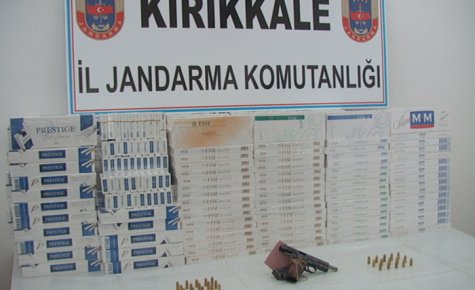 TABANCA VE SİGARA YAKALANDI