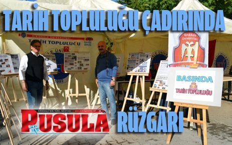 Tarih Topluluğu Çadırında PUSULA Rüzgarı