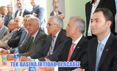 TEK BAŞINA İKTİDAR OLACAĞIZ