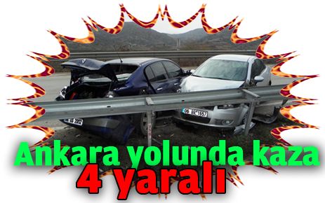 Trafik kazası: 4 yaralı
