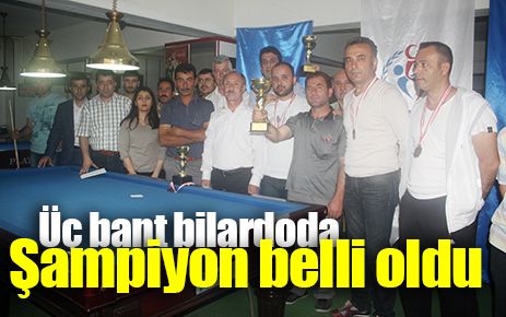 Üç Bant Bilardo Müsabakaları sona erdi