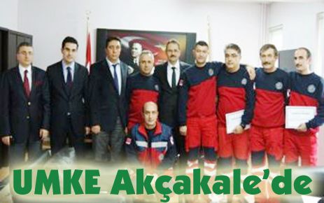 UMKE Ekibi Akçakale`ye Gitti