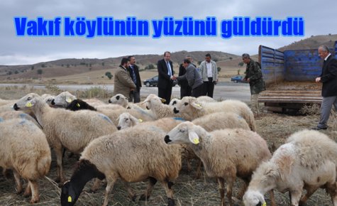 Vakıf köylünün yüzünü güldürdü 