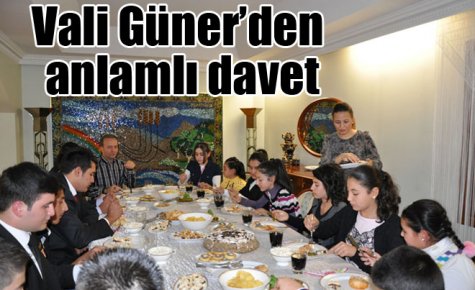 Vali Güner?den anlamlı davet