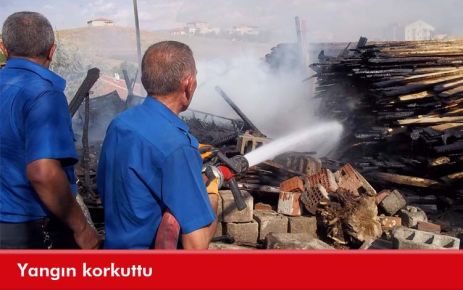 Yangın korkuttu 