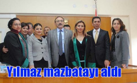 Yılmaz mazbatayı aldı
