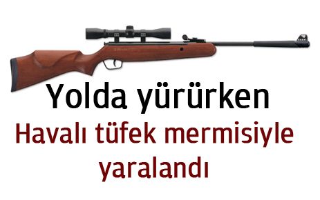 Yolda yürürken yaralandı