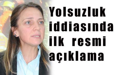 Yolsuzluk iddiasında ilk resmi açıklama 