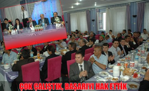 YORGUNLUK YEMEĞİ YEDİLER