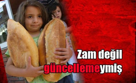 Zam değil güncellemeymiş